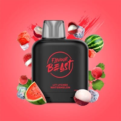 Lit Lychee Watermelon Iced Pods Level X by Flavour Beast