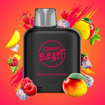 Ragin' Razz Mango Iced Pods Level X by Flavour Beast