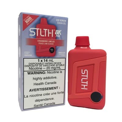 Strawberry Lime Ice STLTH 8K Pro Disposable Vape