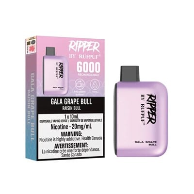 Gala Grape Bull RufPuf Ripper 6000 Disposable Vape