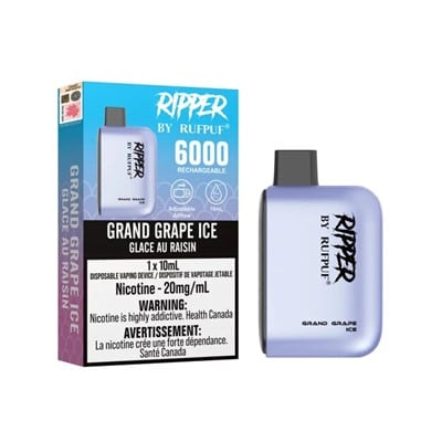 Grand Grape Ice RufPuf Ripper 6000 Disposable Vape