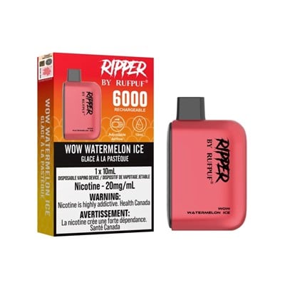 Wow Watermelon Ice RufPuf Ripper 6000 Disposable Vape