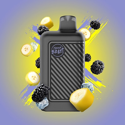 Blazin' Banana Blackberry Iced Flavour Beast Mode 8000 Disposable Vape