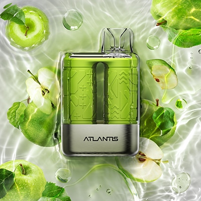 Green Applelecious Iced Atlantis 8K by NVZN Concepts Disposable Vape