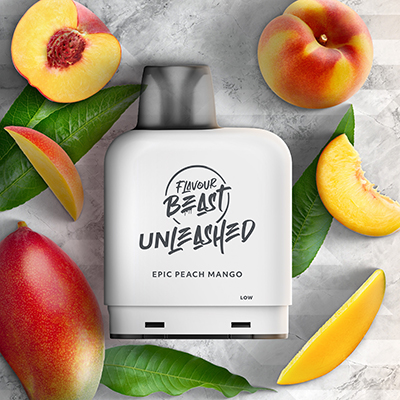 Epic Peach Mango Iced Pods Level X by Flavour Beast Unleashed