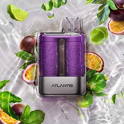 Passionfruit Lime Bliss Iced Atlantis 8K by NVZN Concepts Disposable Vape