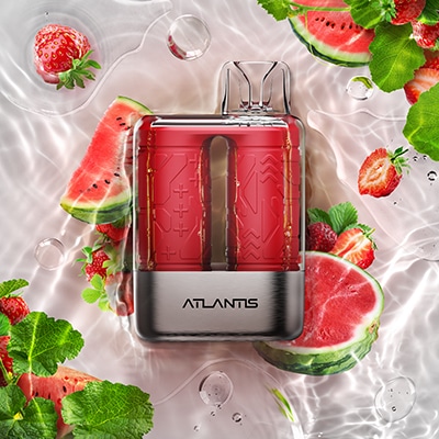 Strawberry Watermelon Twist Iced Atlantis 8K by NVZN Concepts Disposable Vape