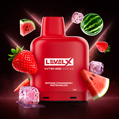 Intense Strawberry Watermelon Iced Pods Level X Intense Series