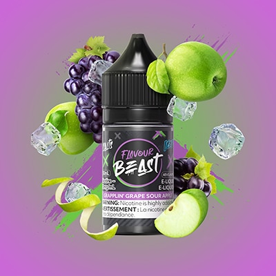 Grapplin' Grape Sour Apple Iced Flavour Beast Salts