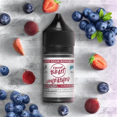 Epic Sour Berries Iced Unleashed Flavour Beast Salts