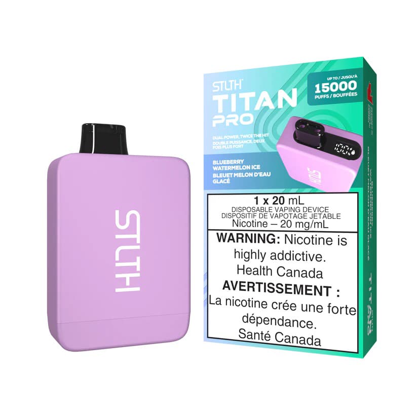 Blueberry Watermelon Ice STLTH Titan Pro Disposable Vape