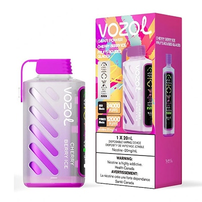 Cherry Berry Ice Gear Power 24K Puff by Vozol