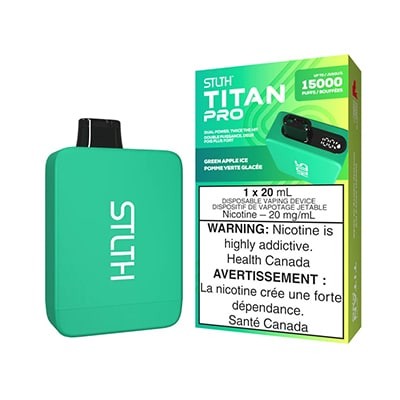 Green Apple Ice STLTH Titan Pro Disposable Vape
