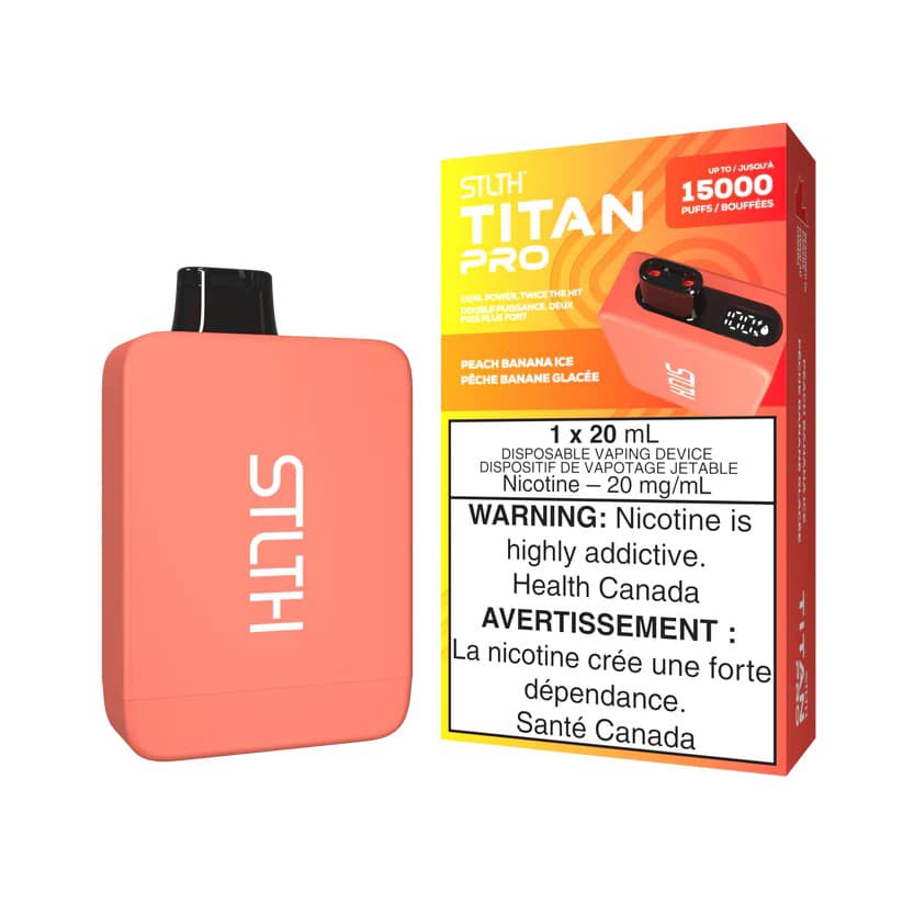 Peach Banana Ice STLTH Titan Pro Disposable Vape