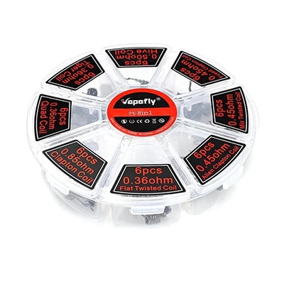 Vapefly Kanthal Pre-Built Coils 8 in 1 Kit