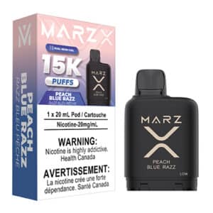 Peach Blue Razz Marz X pods by Marz Vapor