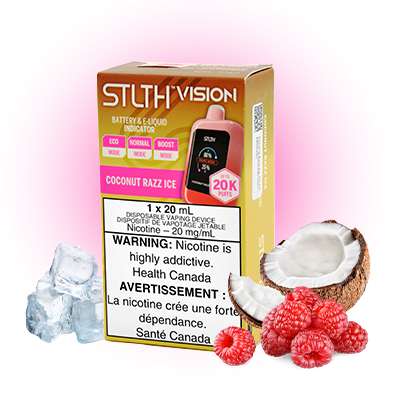 Coconut Razz Ice STLTH Vision Disposable Vape