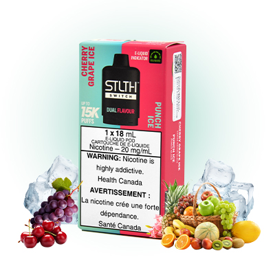 Cherry Grape Ice and Punch Ice Stlth Switch Pods for Loop 2 and Loop 3