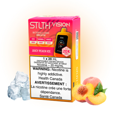 Juicy Peach Ice STLTH Vision Disposable Vape