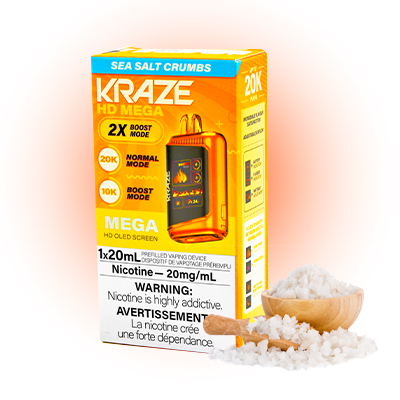 Sea Salt Crumbs Kraze HD Mega Disposable Vape
