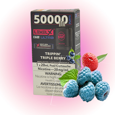 Trippin Triple Berry Pods Level X G2 Ultra by Flavour Beast