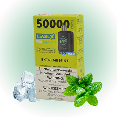 Extreme Mint Ice Pods Level X G2 Ultra by Flavour Beast