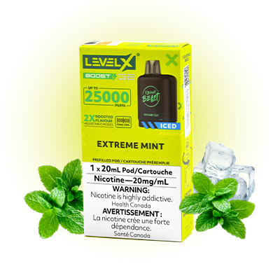 Extreme Mint Iced Pods Level X G2 by Flavour Beast Boost