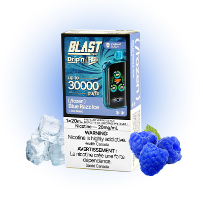 Blue Razz Ice Drip'n X Fasta Blast 30K Disposable by Envi