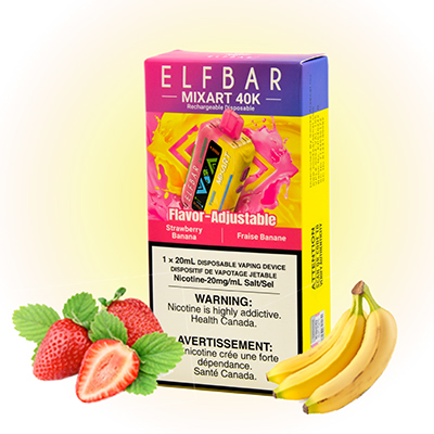Strawberry Banana MixArt 40K Elf Bar Disposable Vape