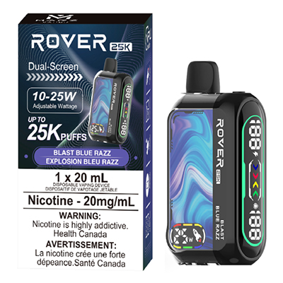 Blast Blue Razz Rover 25K by Marz Vapor Disposable Vape