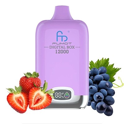 Strawberry Grape Fumot 12000 Puff RandM Digital Box Disposable Vape